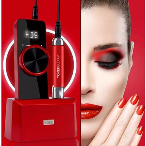 Electric Nail Drill Machine 35000 RPM Professional Nail Polisher For Manicure Nail Rechargeable Nail File For Nail Art