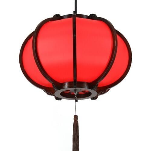 Chinese Style Antique Style Wooden Crafts Lantern Sheepskin-like Palace Lamp Advertising Aisle Hanging Lamp Lantern wedding