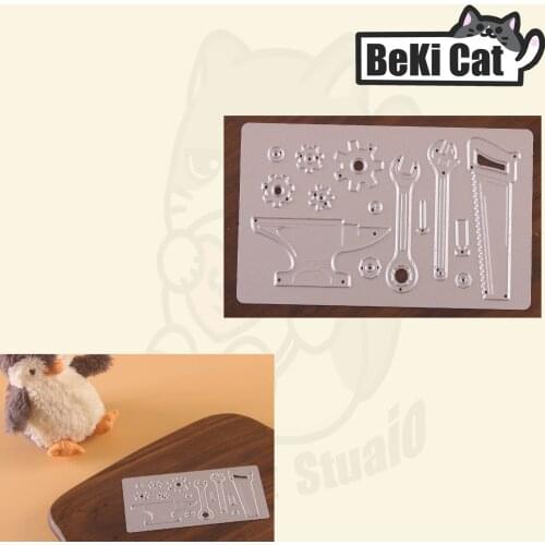 Mini Toolkit men die set Metal Cutting Dies Stencils for DIY Scrapbooking photo album Decorative DIY Paper Cards