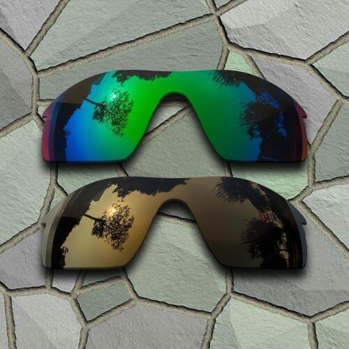 Jade Green&Bronze Copper Sunglasses Polarized Replacement Lenses for Radarlock Path