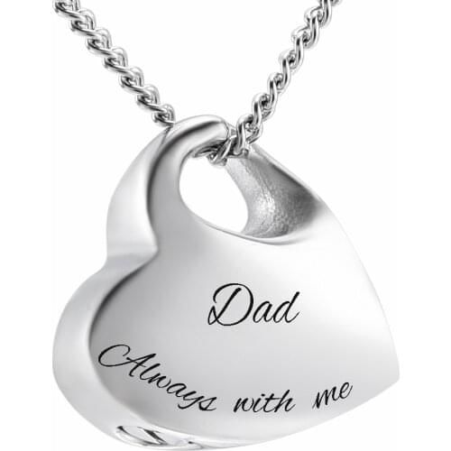 Cremation Jewelry Urn Necklace for Ashes Urn Jewelry-Always with Me Heart Shape Pendant That Holds Ashes Keepsake Urn