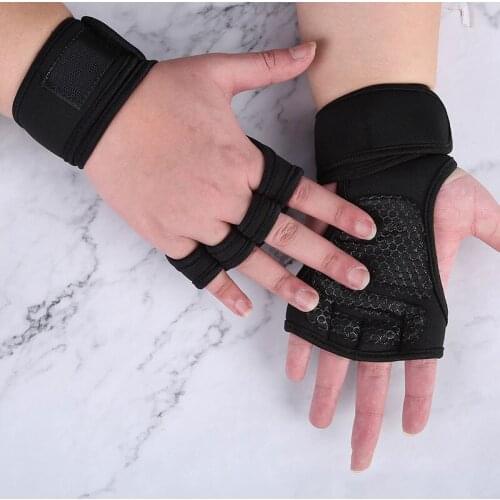 Weight Lifting Gloves Training Gym Grips Fitness Glove Men Crossfit Bodybuilding