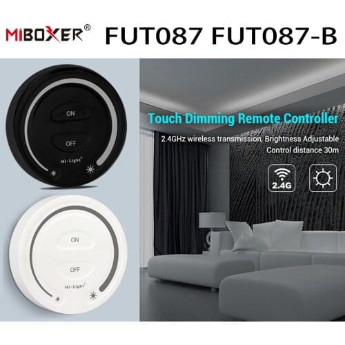 Milight FUT087 2.4G wireless Touch Panel Dimming Remote Dimmer Adjust Brightness LED Controller For Single color lamps
