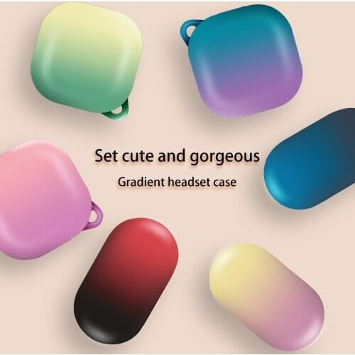 Luxury Gradient Earphone Case For Samsung Galaxy Live Case Matte Hard Cover For Samsung Buds / Buds Plus/ Pro Case Charging Box