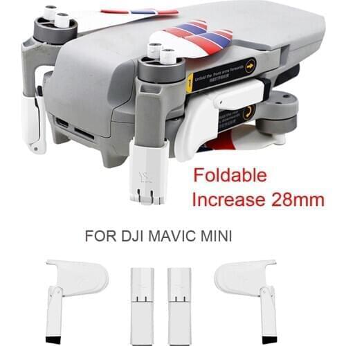 Folding Landing Gear for DJI Mavic Mini Drone Height Extender Foldable Landing Gear Mount Stand Protector Accessories