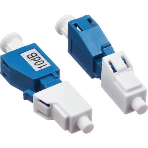 5pcs/set LC/UPC Fiber Attenuator Adapter Single Mode Male-Female Fiber Optic Attenuator Plastic Male FTTH 5dB 10dB