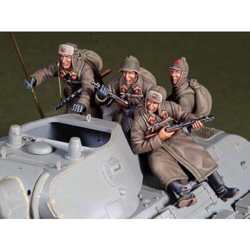1/35 Resin Figure Building Kit soviet tank riders (no tank)