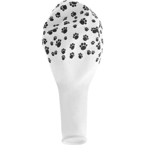 10pcs 12 Inch Dog Paw Printed Animal Latex Balloons Baby 's Party Decoration P15D