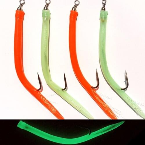 12/0 10/0 8/0 6/0 Lumious polock cod sea Sabiki rigs Sea fishing hook Sea sabiki rigs game fishing lure Free shipping