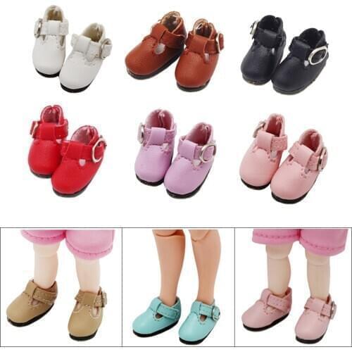 2.8*1.2cm Fashion Mini Bow Shoes for 1/6 Blyth Doll Shoes Kinds of 1/8 BJD Doll Clothes Accessories Toy