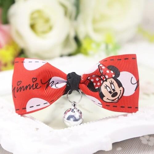 2018 New Fashion Adjustable Puppy Kitten Dog Cat Pet Bow Tie With Bell Necktie Cute Collars Pet Products Free Shipping pd276