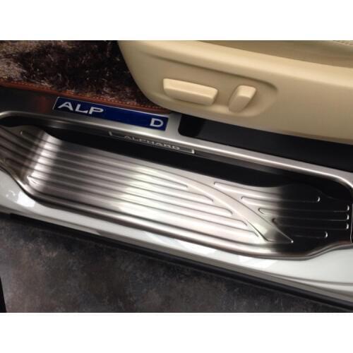304 Stainless Steel Door Sill Scuff plate Moulding trim for 2016 17 18 2019 Toyota Alphard chrome accessories car styling