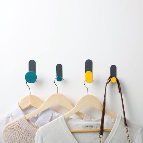 4pcs Creative Hooks Set Strong Adhesive Wall Hanging Hooks No Punching No Marks Wall Organizer