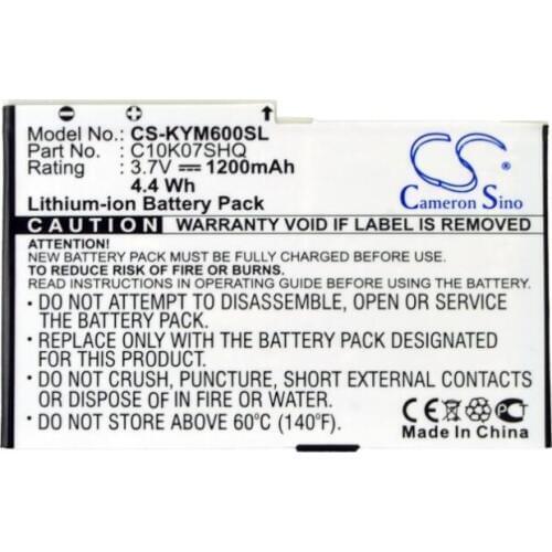 Cameron Sino 1200mAh battery for KYOCERA M6000 Zio M6000 C10K07SHQ SCP-36LBPS for SANYO SCP-8600 SCP-8600 Zio Zio SCP-37LBPS