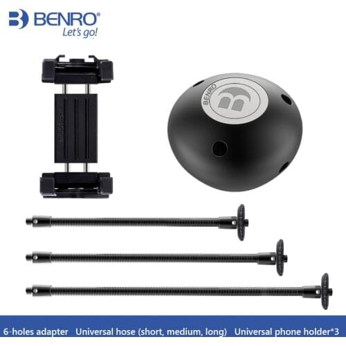 Benro ACC01 Accessory Expansion Kit Universal Hose Phone Holder Flex Arm Adapter Hub For Live Show Selfie Live Stand Tripod