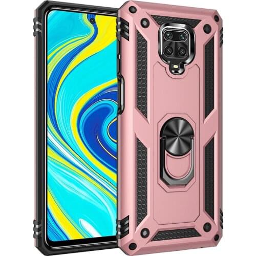 For Xiaomi Redmi Note 9 Pro Case Cover Armor Rugged Military Shockproof Magnetic Car Holder Phone Case