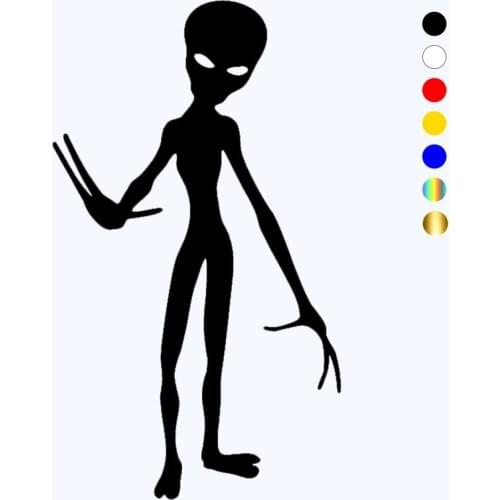 CK20614# Die-Cut Vinyl Decal Alien Believe Car Sticker Waterproof Auto Decors on Car Body Bumper Rear Window
