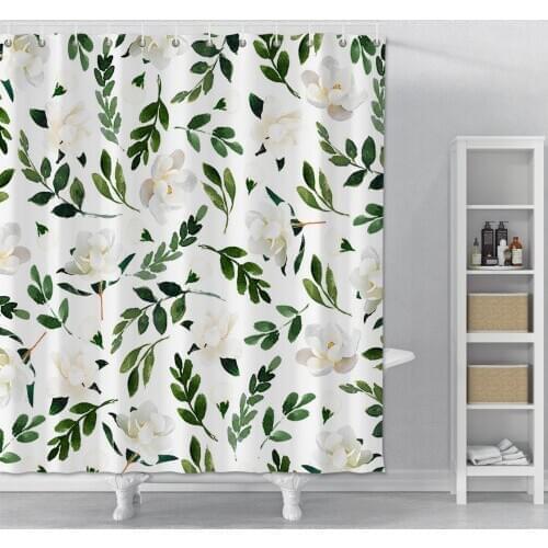 Home Decor Shower Curtain Printed Lemons For Bathroom Waterproof Shower Curtain Set Polyester Bath Shower Curtain With Hooks