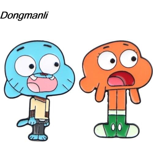 DZ346 Cartoon Anime Enamel Pins Custom Brooches Lapel Badge Jewelry For Friends Kids