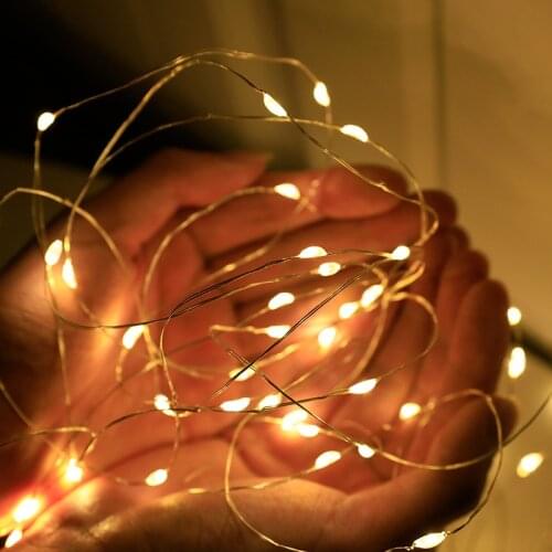 Fairy Light 5m 10m Bobo Ball LED Copper Wire Waterproof Light String Christmas Decoration for Wedding Xmas Holiday Garland Decor