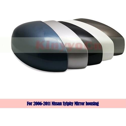 Kinyyocn For Nissan Sylphy 2006 07 08 09 10 2011 External mirror Cover Rearview Mirror Cover side mirror Housing