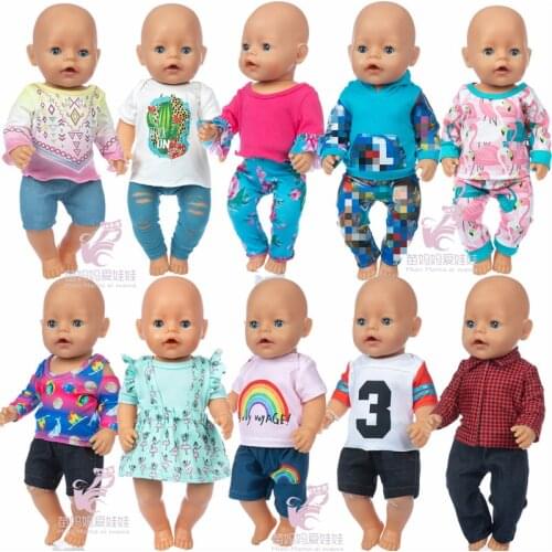 Doll clothes Baby Doll clothing shirt dress 18" american og girl doll outfits clothes trousers