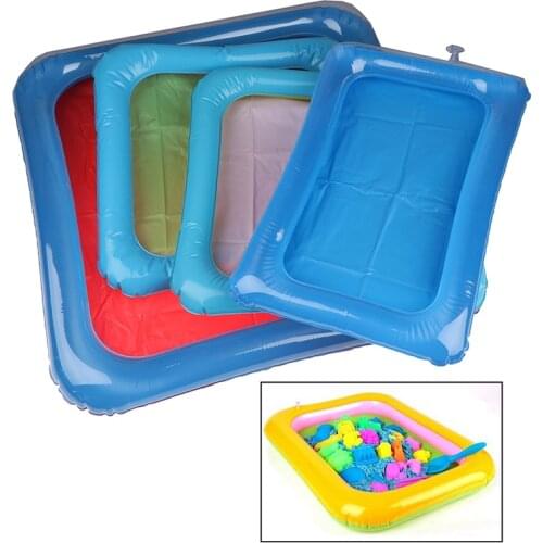 Hot sale 1pc Kid sand tray indoor magic play sand children toys space inflatable accessories 4 Sizes