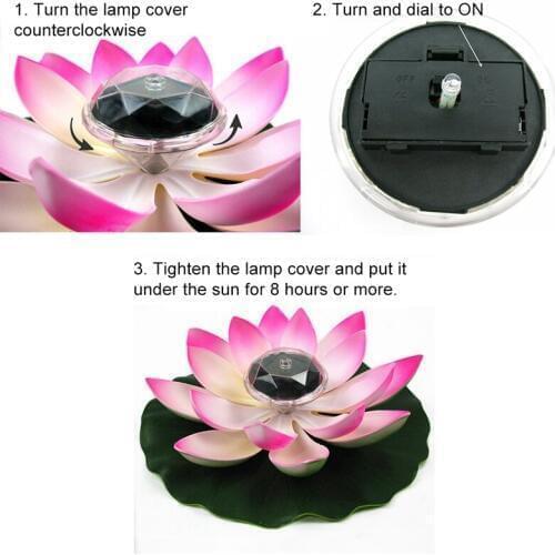 Hot Solar Energy Acrylic Eva Lotus Lamp 28*8*8CM Solar Landscape Lights Are Suitable For Pools Courtyards Wishing