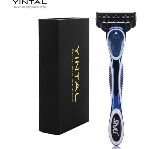 Men Manual Shaving Razor with Trimmer Blade Great Quality Face Shaving Machine Razor & Blade Sharp Safety Razor