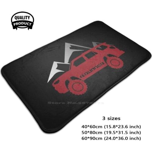4Runner Mountains 5Th Generation 4Th 3Rd Decal Sticker 4 Runner Sr5 Trail Trd Pro Limited Premium Red 3D Soft Non-Slip Mat Rug