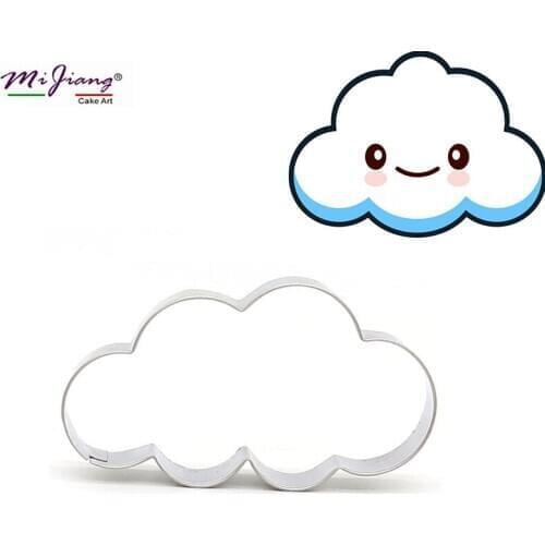 Stainless Steel Cartoon Cloud Cookie Cutter Slicer Biscuit Mould Fondant Cake Decoration Accessories Baking Pastry Tools S7224