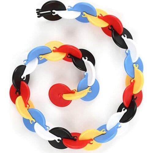 New Fingertip Ring Decompression Circular Circle Toy Unzip Loop Sensory Illusion Various Shapes Anti Stress Cube Toy XMAS Gifts