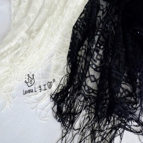 New Arrival Aesthetic Tassel Cutout Lace Fabric Half-skirt One-piece Cloth 70cm*150cm