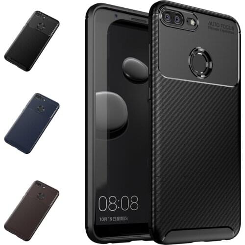 For Huawei Honor 9 Lite Fitted Phone Case Honor9 Lite LLD-L31 Shockproof Silicone Soft Cover LLD-L22A Carbon Fiber Matte Cases