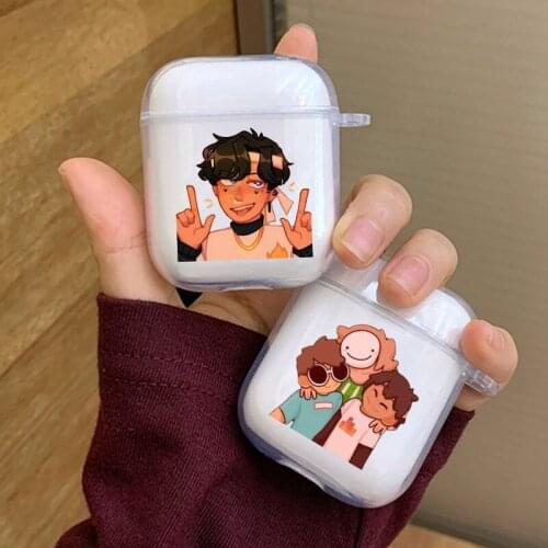 Cute Dream Smp Transparent Case for Airpods 1 2 Casing Soft TPU Bluetooth Earphones Charging Box for Airpod 2 Cover Shell Capa