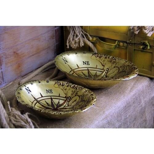 Modern Royelia Gondola Compass Gold 30 cm vase jarrón ваза vaso مزهرية