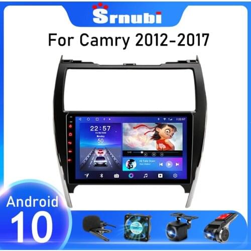 Srnubi Android 10 Car Radio For Toyota Camry 7 XV 50 55 2012 2013 2014 - 2017 Multimedia Video Player 2 Din Navi GPS stereo DVD