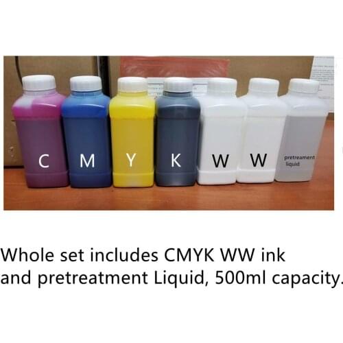 UV Ink 500ml per Bottle for DTG Clothes Printing Machine