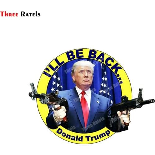 Three Ratels B443 Donald Trump Trunk Creative Car Stickers Bumper Decal Personality Creative Repair Custom Printing