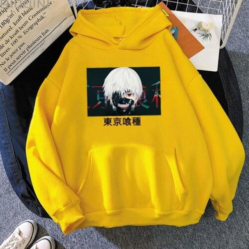 Anime Tokyo Ghoul Hoodies Sweatshirt Men/women Ken Kaneki Printed Pullovers Hoooded Fashion Casual Streetwear Unisex Clothing