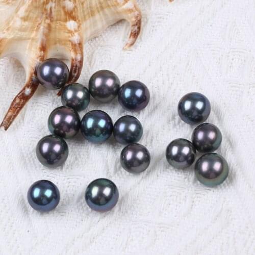 High Quality 11-12mm 12-13mm Dyed Edison Pearl Loose Bead Peacock Color For Pendant Earrings