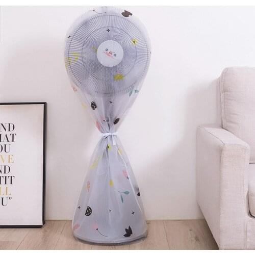 M/L Electric Fan Dust Cover Peva Durable Simple Printed All-Inclusive Floor Fan Protective Cover High Quality Household Dustpro