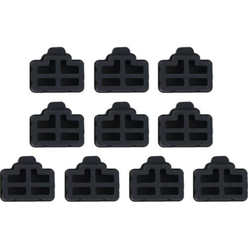 Ethernet Hub Port RJ45 Anti Dust Cover Cap Protector Plug 100Pcs Black-Hot