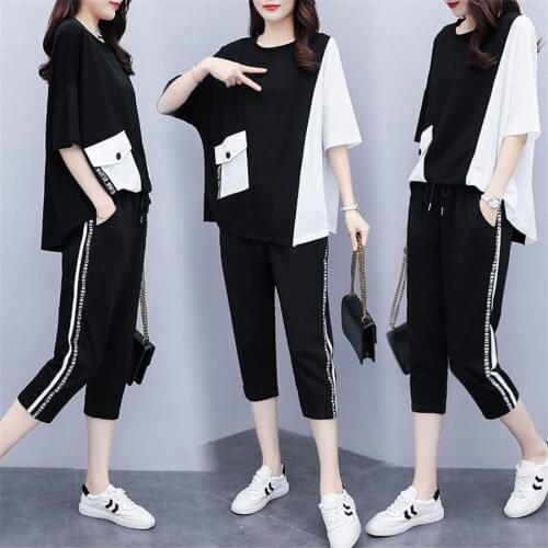 Sweat suits women fashion women outfits summer two piece set top and pants clothes for women 2020 clothes