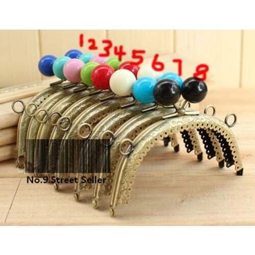 10pcs DIY Purse 12cm Metal Purse Frame Handle for Bag Sewing Craft Tailor Sewer