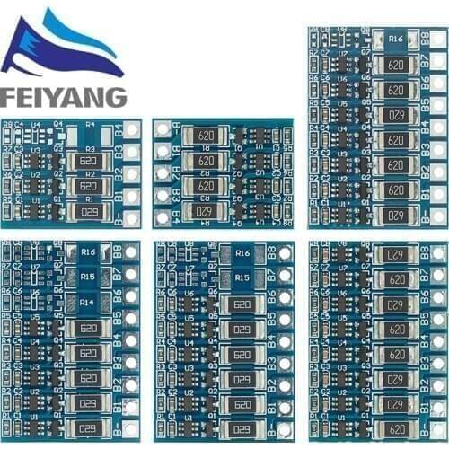10PCS 3S 4S 5S 6S 7S 8S 4.2v Balance Function Protection Board 66mA Li-ion Lipo Battery Lithium 18650 Batteries Balanced Module