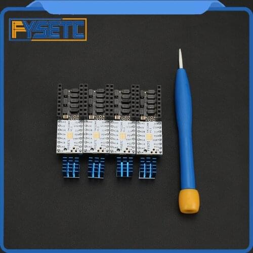 6pcs Latest TMC2208 V1.2 with Protector Stepstick Stepping Motor Mute Driver Freely Using UART Flying Wires Replace TMC2100