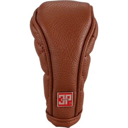 Automatic Transmission Car Gear Shift Knob Shifter Cover Sleeve Brown
