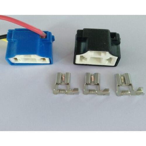 AutoInline Bend Headlamp Plugs Popular Lamp Holders Ceramic Sockets High Temperature Connectors