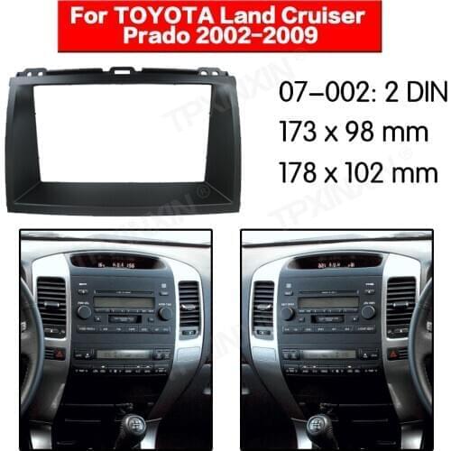 Car Audio Car Fascia Dash Kit Panel Frame For Land Cruiser Prado 2002-2009 Car GPS Panel Dash Kit Installation Frame Trim Bezel